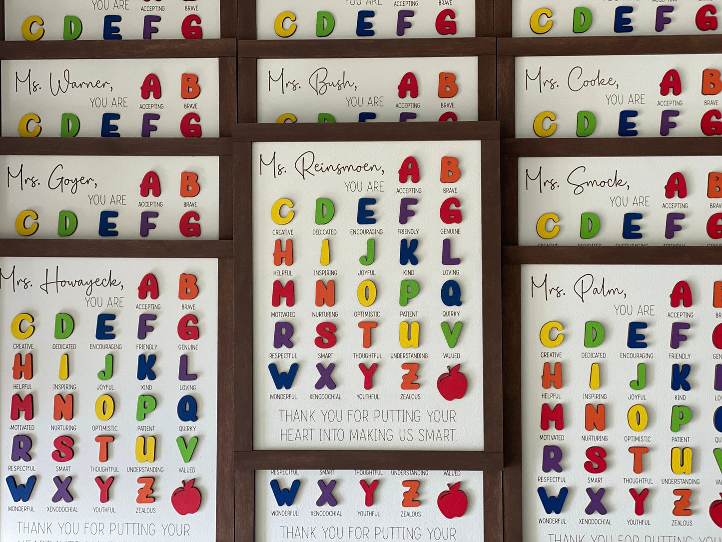 ABC Teacher Affirmation Sign – Shelf Display