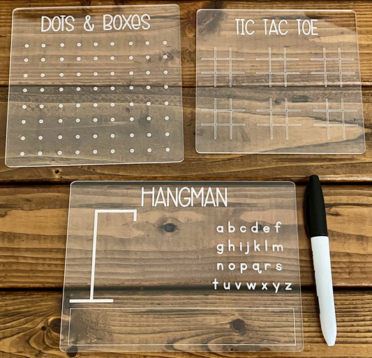 Acrylic Game Trio Set