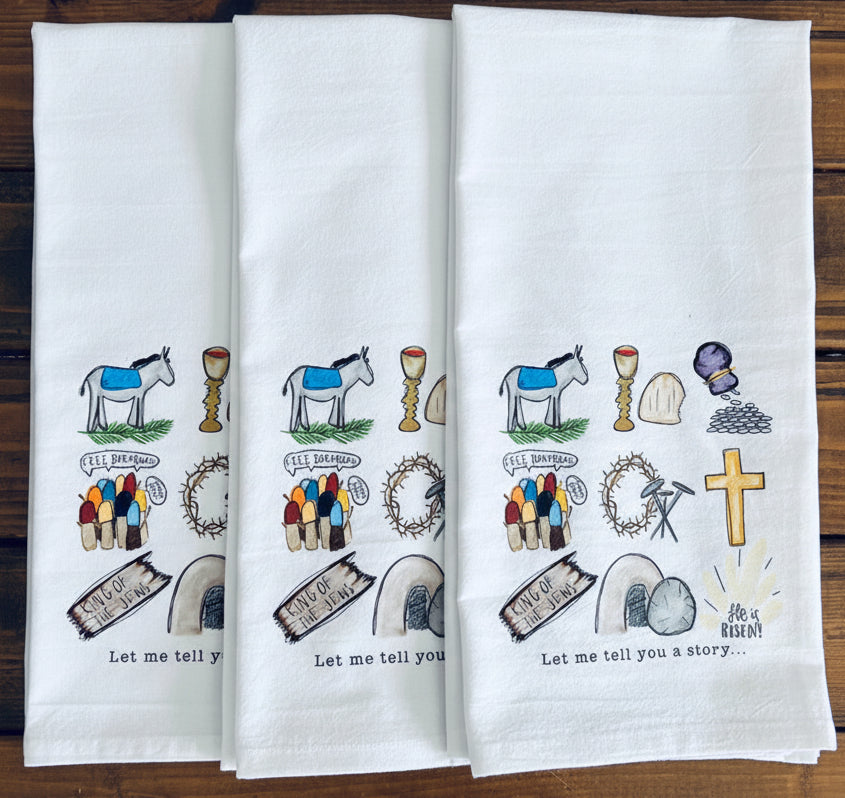 He Is Risen Tea Towel