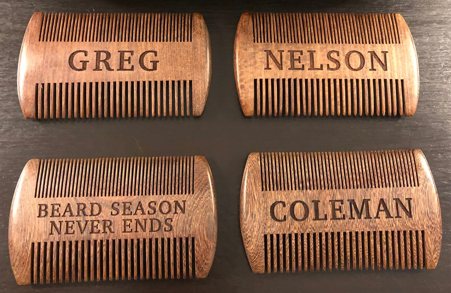 Personalized Engraved Beard Comb