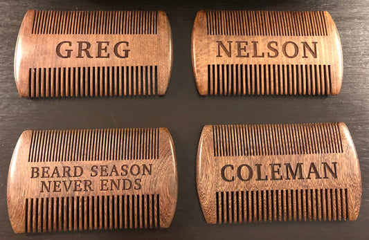 Personalized Engraved Beard Comb