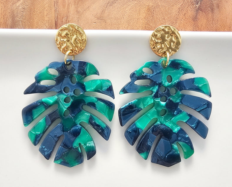 Leilani Palm Leaf Earrings