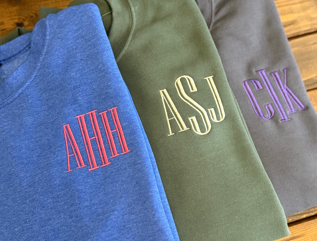 Monogram Embroidered Sweatshirt