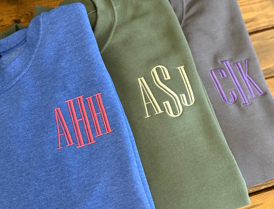 Monogram Embroidered Sweatshirt