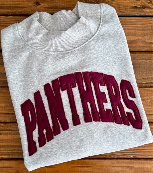 Custom Appliqué Mock Neck Sweatshirt
