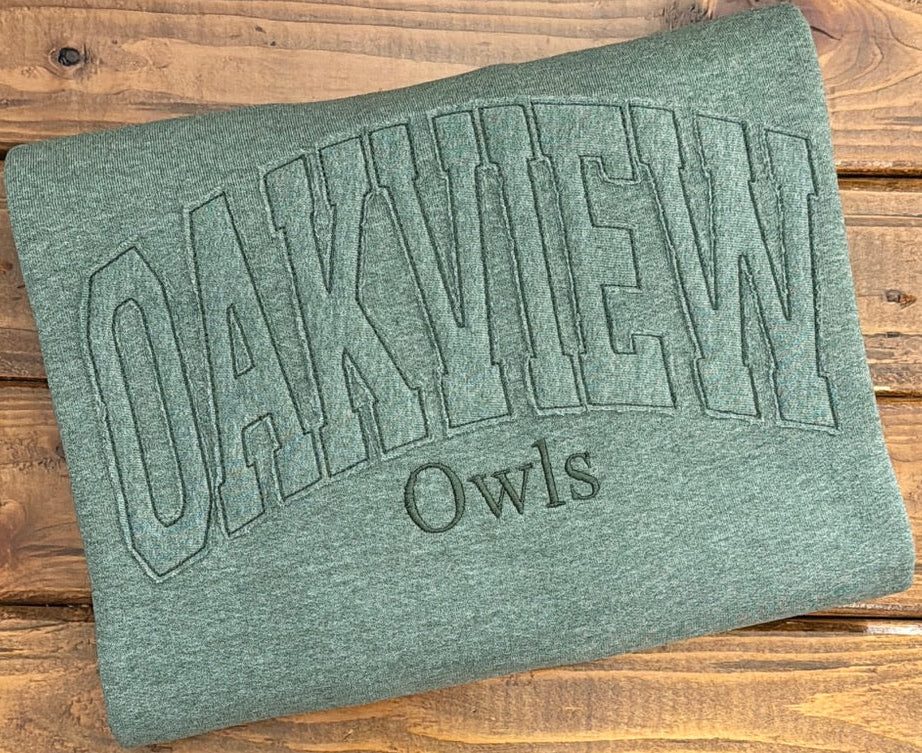Custom Monochrome Embroidered Sweatshirt