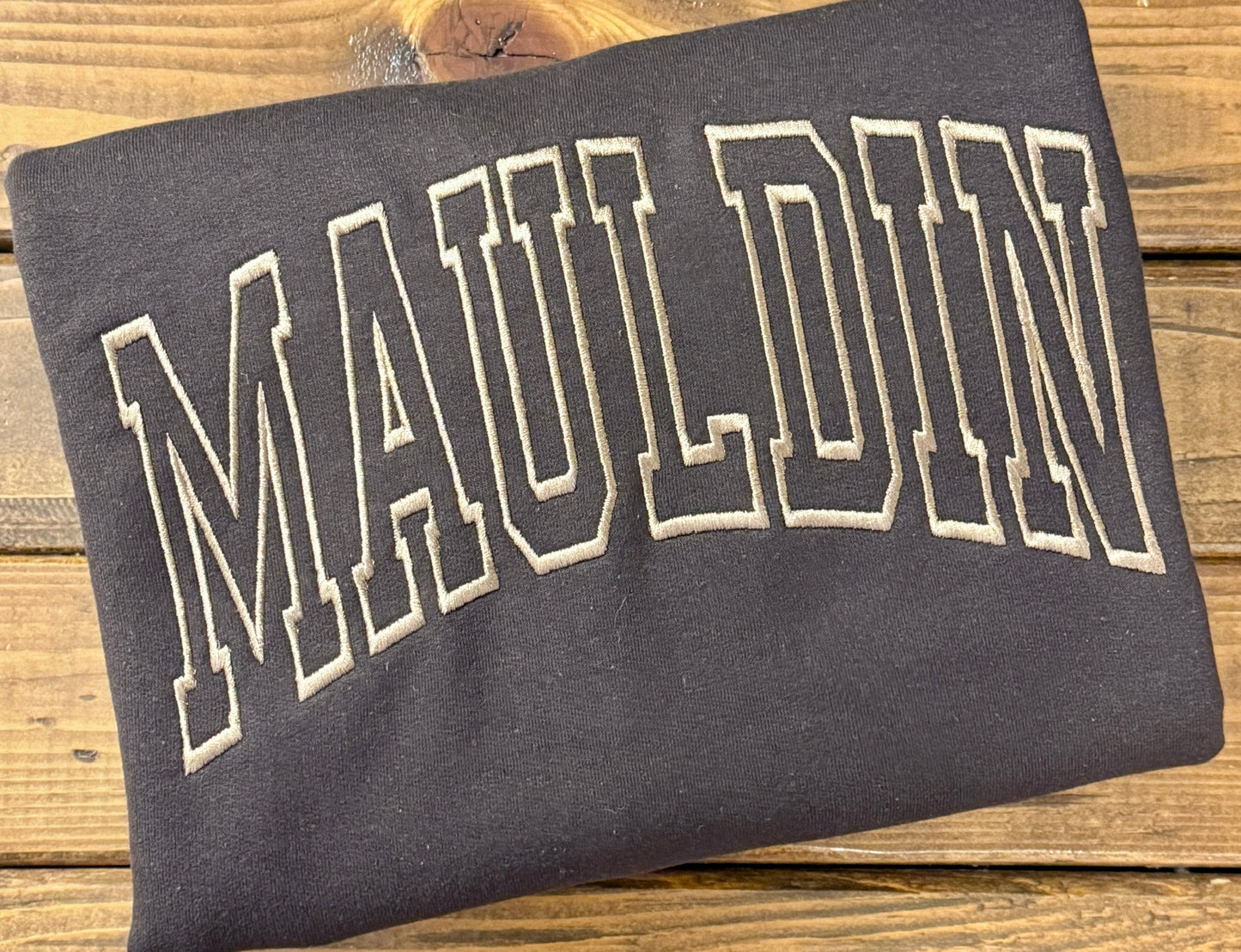 Varsity Outline Embroidered Shirt