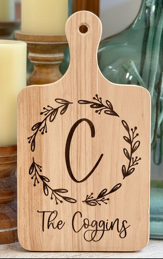Personalized Wreath Paddle Board