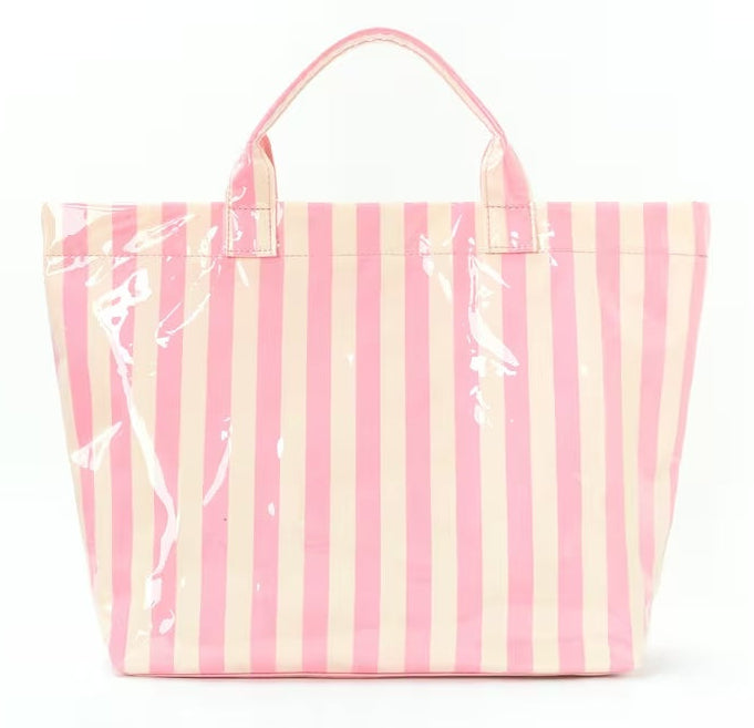 Personalized Striped Tote Bag
