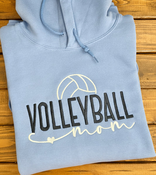 Volleyball Mom Embroidered Shirt