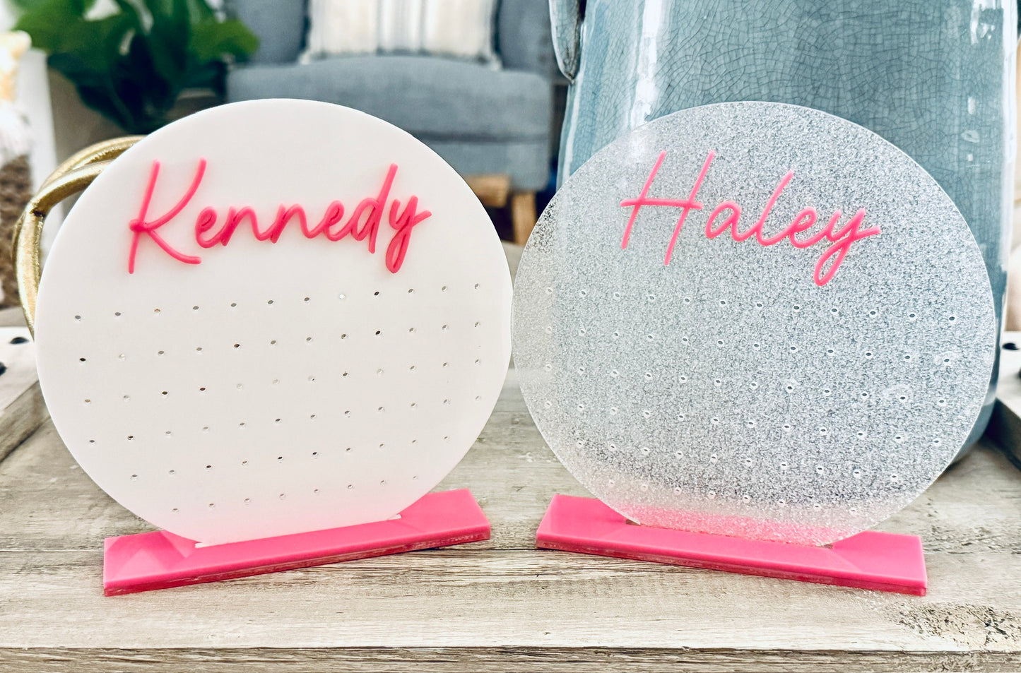 Personalized Acrylic Earring Organizer